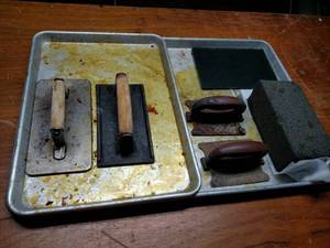 lot 178 image: (2) Aluminum Sheet Pans with Griddl...