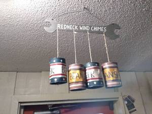 lot 200 image: Red Neck Wind Chimes Dcor...