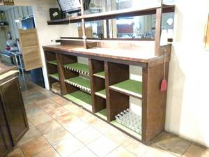 lot 55 image: Bar Back, 10 x 20 x 45 Mirror is...