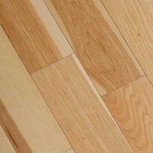 lot 38 image: Home Legend Wire Brushed Natural Hickory 38 in. T x 5 in. Wide x Varying Length Click Lock Hardwood Flooring