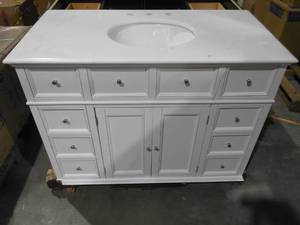 lot 13 image: 42 BATHROOM VANITY WITH TOP