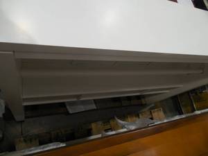 lot 51 image: Martha Stewart Living 42 in. W Picket Fence Craft Space Gift-Wrap Hutch