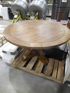 lot 68 image: Hover Image to Zoom Cane Bark Round Dining Table