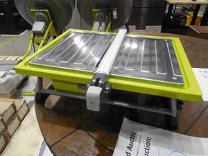 lot 75 image: RYOBI 7 in. 4.8 Amp Tabletop Tile Saw