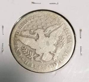 lot 17 image: 1906 BARBER SILVER HALF DOLLAR