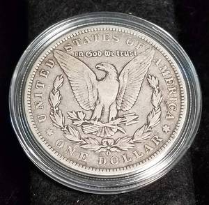 lot 21 image: 1891-O MORGAN SILVER DOLLAR IN AIRTITE
