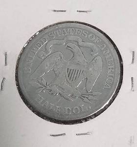 lot 24 image: 1875 US SEATED LIBERTY HALF DOLLAR