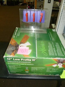 lot 117 image: Hunter ceiling fan. New in box. As shown. SEE TERMS