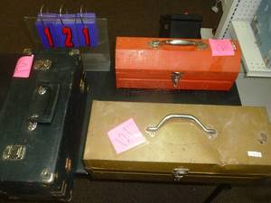 lot 121 image: Qty. of 3 tool boxes. As shown. SEE TERMS