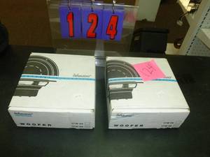 lot 124 image: Pair of Dynaudio 17w08 speakers. As shown. SEE TERMS