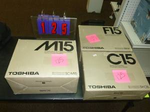 lot 125 image: Toshiba stereo components. Tunerpreampamp. As shown. SEE TERMS