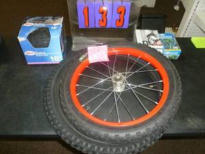 lot 133 image: Bike tires & tubes. As shown. SEE TERMS