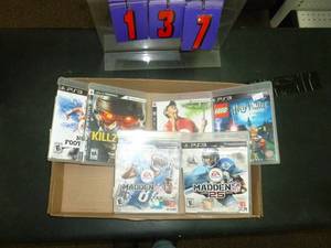 lot 137 image: Flat of Play Station 3 games. As shown. SEE TERMS