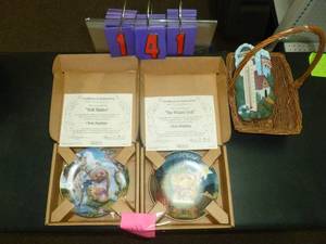 lot 141 image: Qty of 2 Troll Plates with c.o.a & Thermometer. As shown. SEE TERMS