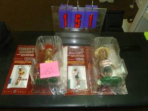 lot 151 image: Qty. of 2 Tiger Woods Bobble Heads. New in box. As shown. SEE TERMS