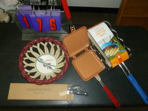lot 176 image: Corn Roaster-Sandwich maker & misc. As shown. SEE TERMS