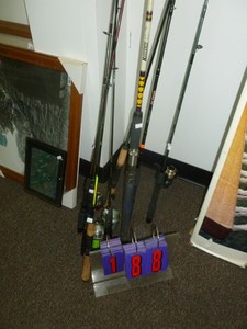 lot 188 image: Fishing Poles. As shown. SEE TERMS