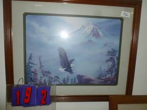 lot 192 image: Eagle print. As shown. SEE TERMS