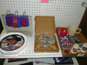 lot 194 image: Assorted Nascar plates & mugs. As shown. SEE TERMS