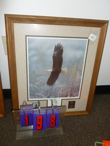 lot 198 image: Majestic Flight Print Leo Stans 1992. As shown. SEE TERMS