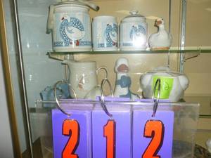 lot 212 image: Assorted Duck & Goose Canisters. As shown. SEE TERMS