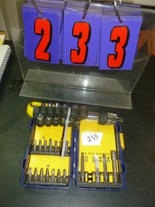 lot 233 image: Tool Bits & Driver. As shown. SEE TERMS