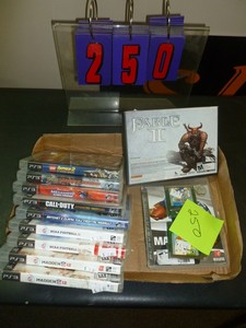 lot 250 image: Play Station 3 games. As shown. SEE TERMS
