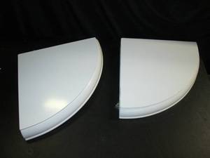 lot 120 image: (2) 12 Corner Floating Shelves 10...