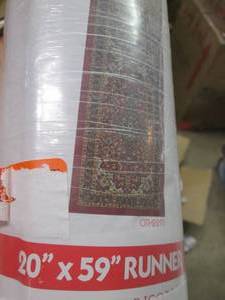 lot 123 image: Homeline 20 X 59 Runner Rug (OTH2...