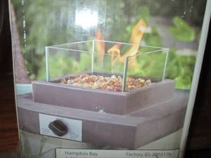 lot 130 image: Hampton Bay Tabletop Propane Fire P...