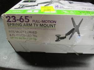 lot 147 image: 23-65 Full Motion Spring Arm TV Mo...