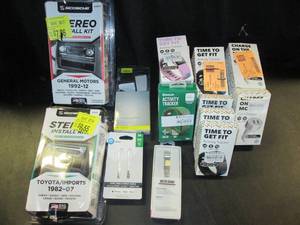 lot 156 image: (2) Car Stereo Kits, Activity Track...