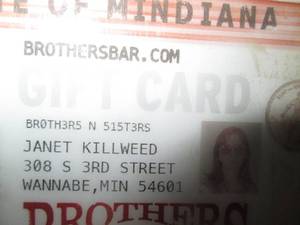 lot 182 image: Brothers Bar & Grill in Minneapolis Gift Card  (#25.00 Value)
