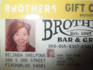 lot 183 image: Brothers Bar & Grill in Minneapolis Gift Card  (#25.00 Value)