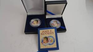 lot 6 image: 1964 Kennedy Full Color Quarters