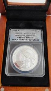 lot 14 image: 2016 Australia Kookaburra 1oz .999 Silver First Issue