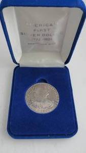 lot 16 image: 1802 Carolus IIII Dei Gratia 8 Silver Coin Americas First Silver Dollar