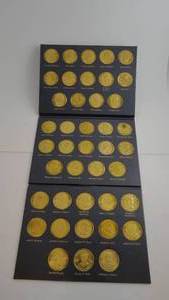 lot 22 image: A Coin History of US Presidents Book 41 Coins