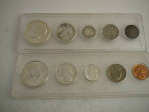 lot 46 image: Half Dollars, Quarters Dimes Nickels, Pennies