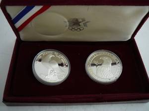 lot 55 image: 1983s & 1984 XXIII Olympiad Los Angeles $1