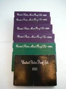 lot 65 image: 6- Proof Sets