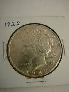 lot 74 image: 1922 Peace Silver Dollar