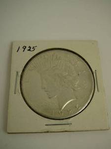 lot 75 image: 1925 Peace Silver Dollar
