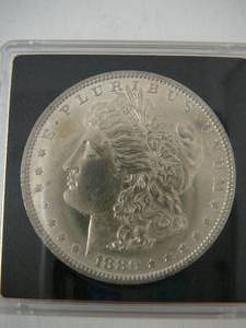 lot 115 image: 1880s Morgan Silver dollar