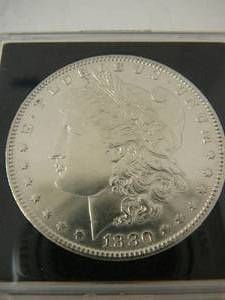 lot 117 image: 1880s Morgan Silver dollar