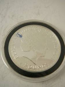 lot 121 image: 2003 Britannia 2 pound -1oz fine Silver