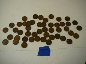 lot 129 image: 48 - Wheat Pennies