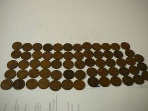 lot 134 image: 63 -1909-1929 Wheat Pennies