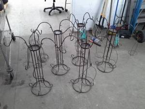 lot 131 image: Lot of (6) Candle Holder Wire Display Racks