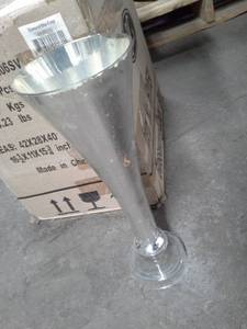 lot 163 image: Lot of (6) Silver Vases 14in.